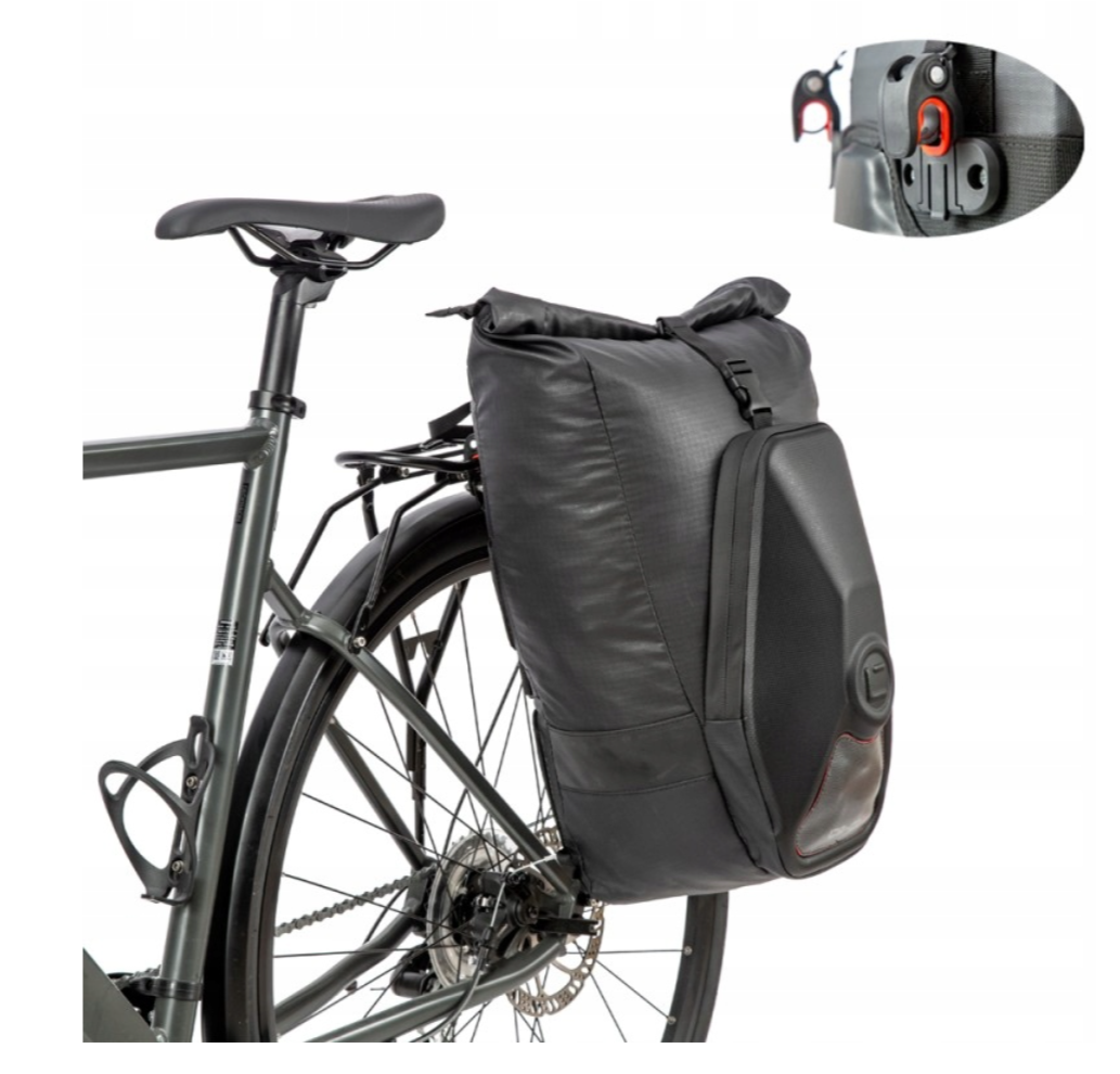 Sakwa rowerowa na bagażnik 2w1